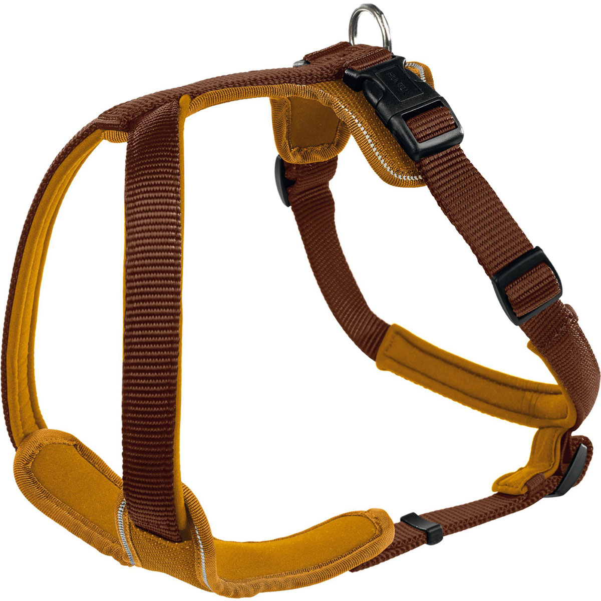 Hunter  Dog Geschirr Neopren braun/karamell L