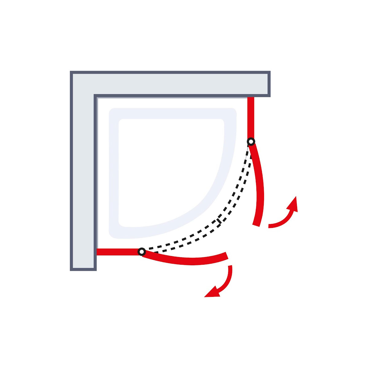 Schulte Runddusche Alexa Style 2.0 192 x 80 x 80 cm alu klar Bild 3