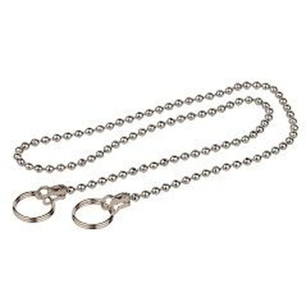 Kirchhoff Ventilkette mit 2 Ringen 500 mm verchromt