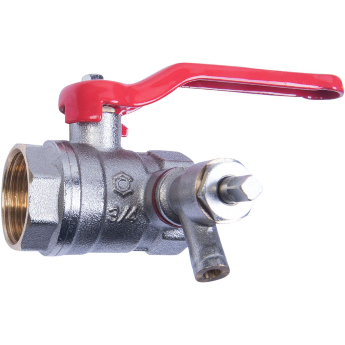 Cornat Kugel-Durchgangshahn mit Entleerung 3/4 IG