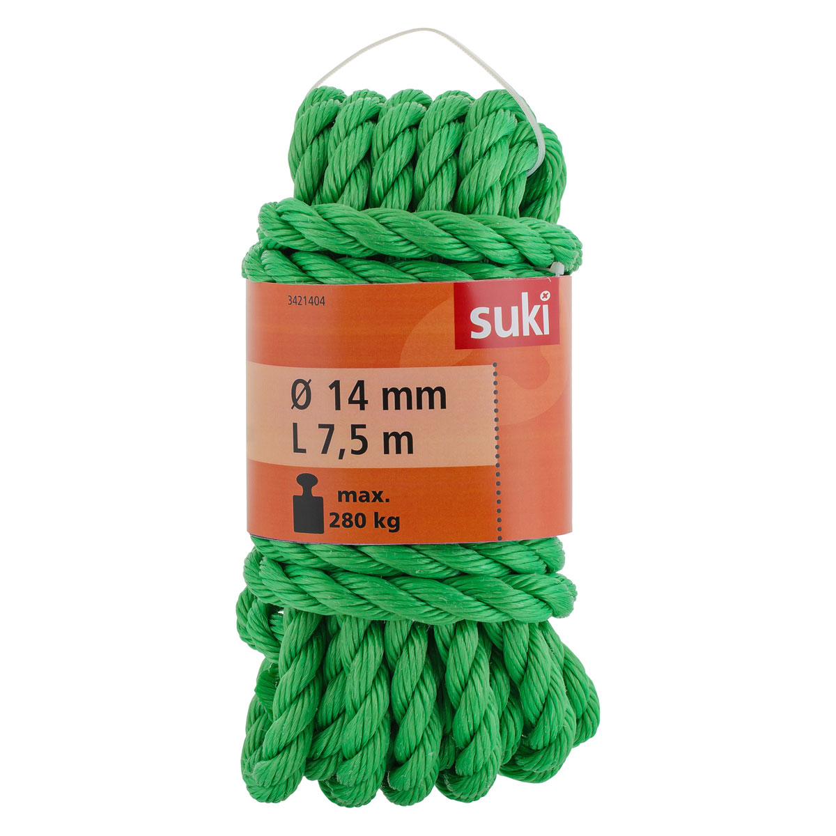 Suki Seil gedreht 14 mm 7,5m grün Bild 2