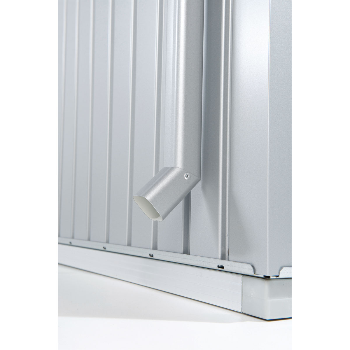 Biohort Regenfallrohr-Set Panorama silber-metallic 2 Stück