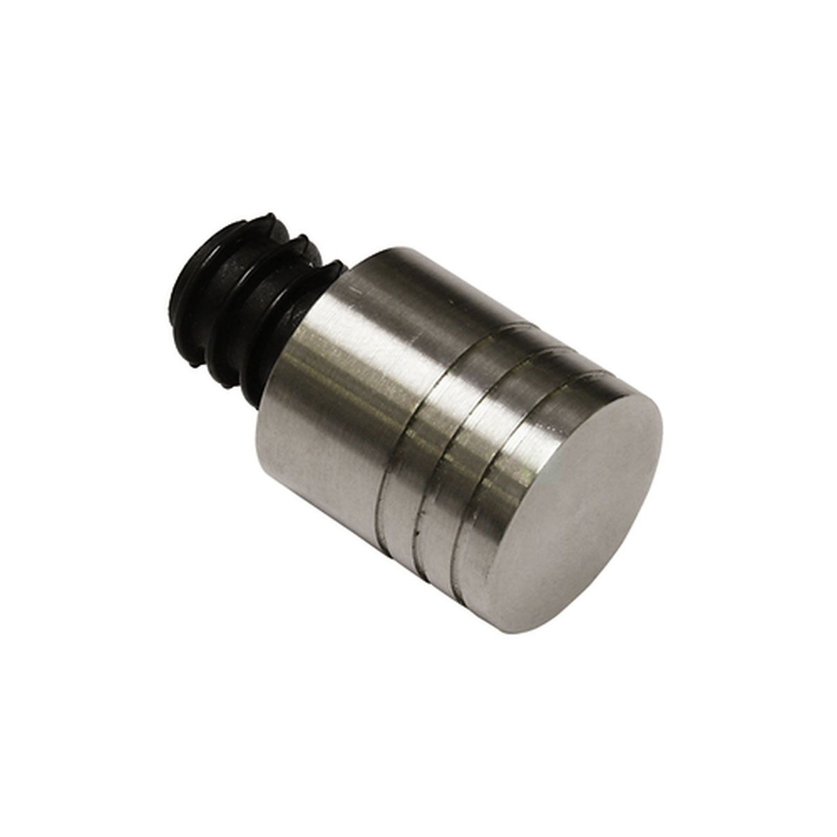 Gardinia Endstück Zylinder für Durchmesser 12 mm 3 cm Edelstahl Bild 1