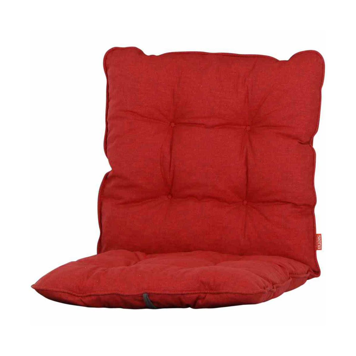Siena Garden Auflage „Askella“, 88x42x6 cm, für Stuhl, rot Bild 1
