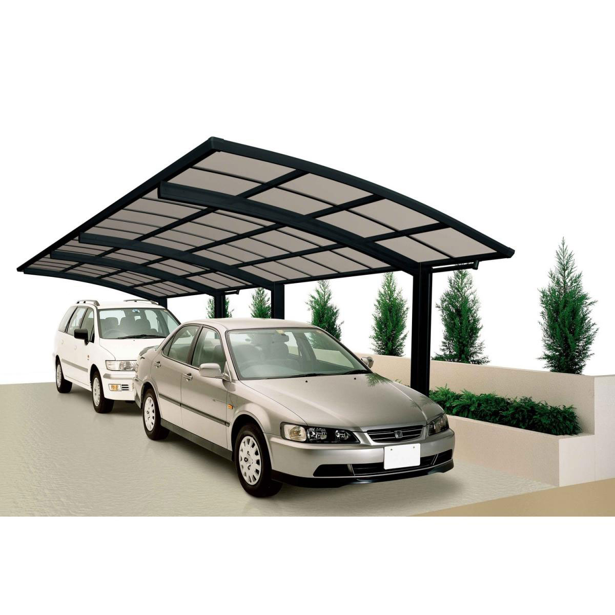 Ximax Carport Alu Portoforte 60 Schwarz Tandem