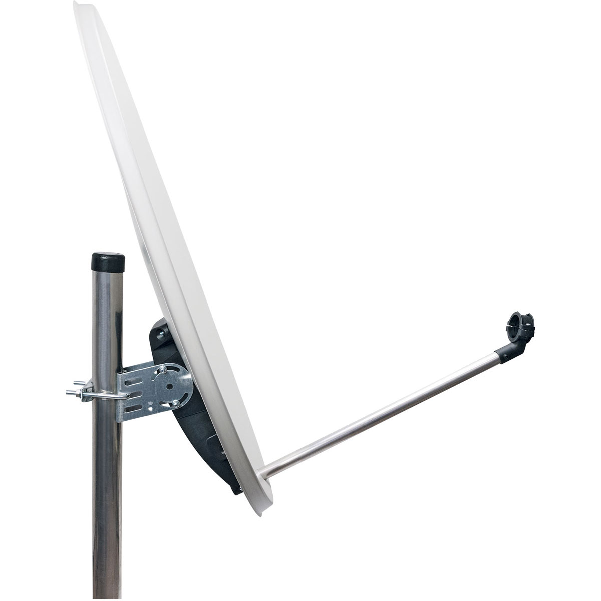 Schwaiger Satellitenschüssel mit Logo 80 cm Stahl weiß Bild 5