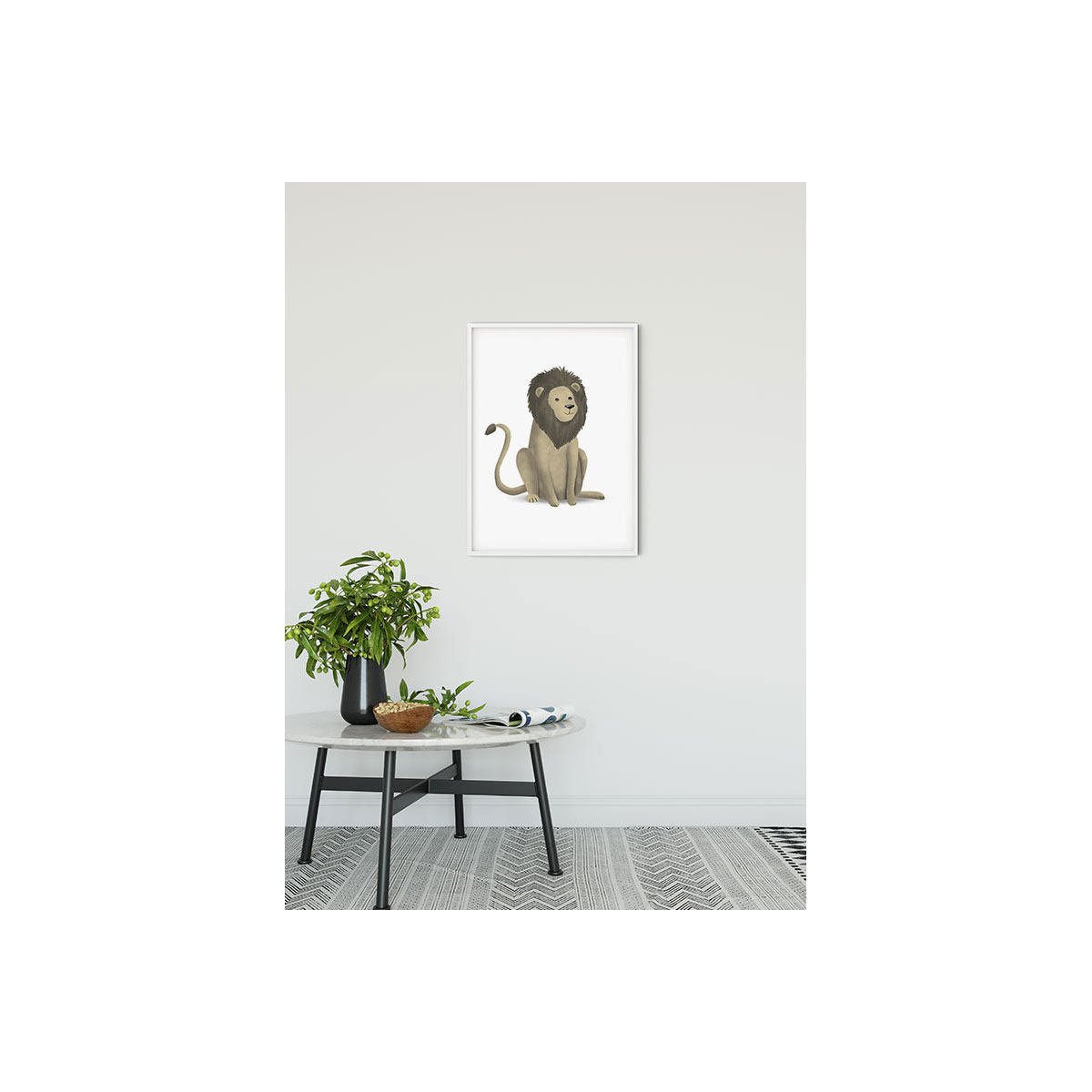 Komar  Wandbild Cute Animal Lion 30x40 cm