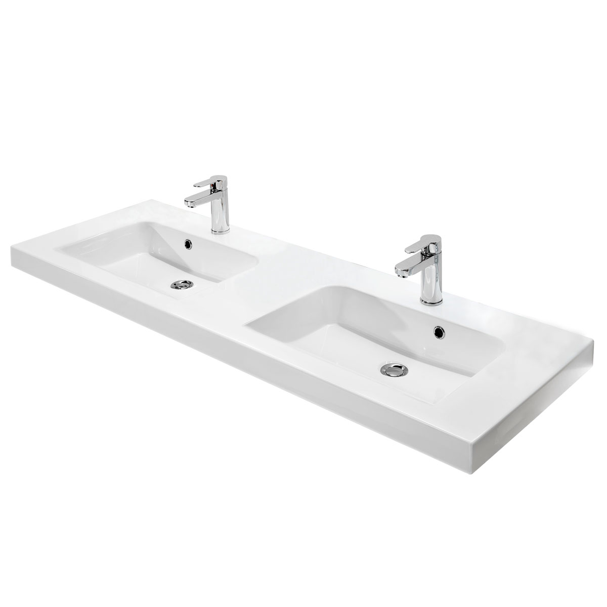 Pelipal Mineralmarmor-Waschtisch Volterra weiß Fokus 5015 148,2 x 7,6 x 50,8 cm