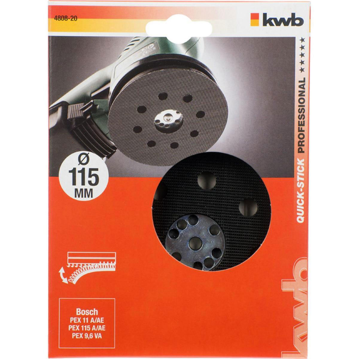 kwb  Haftstützteller Quick-Stick Durchmesser 115 mm Bild 2