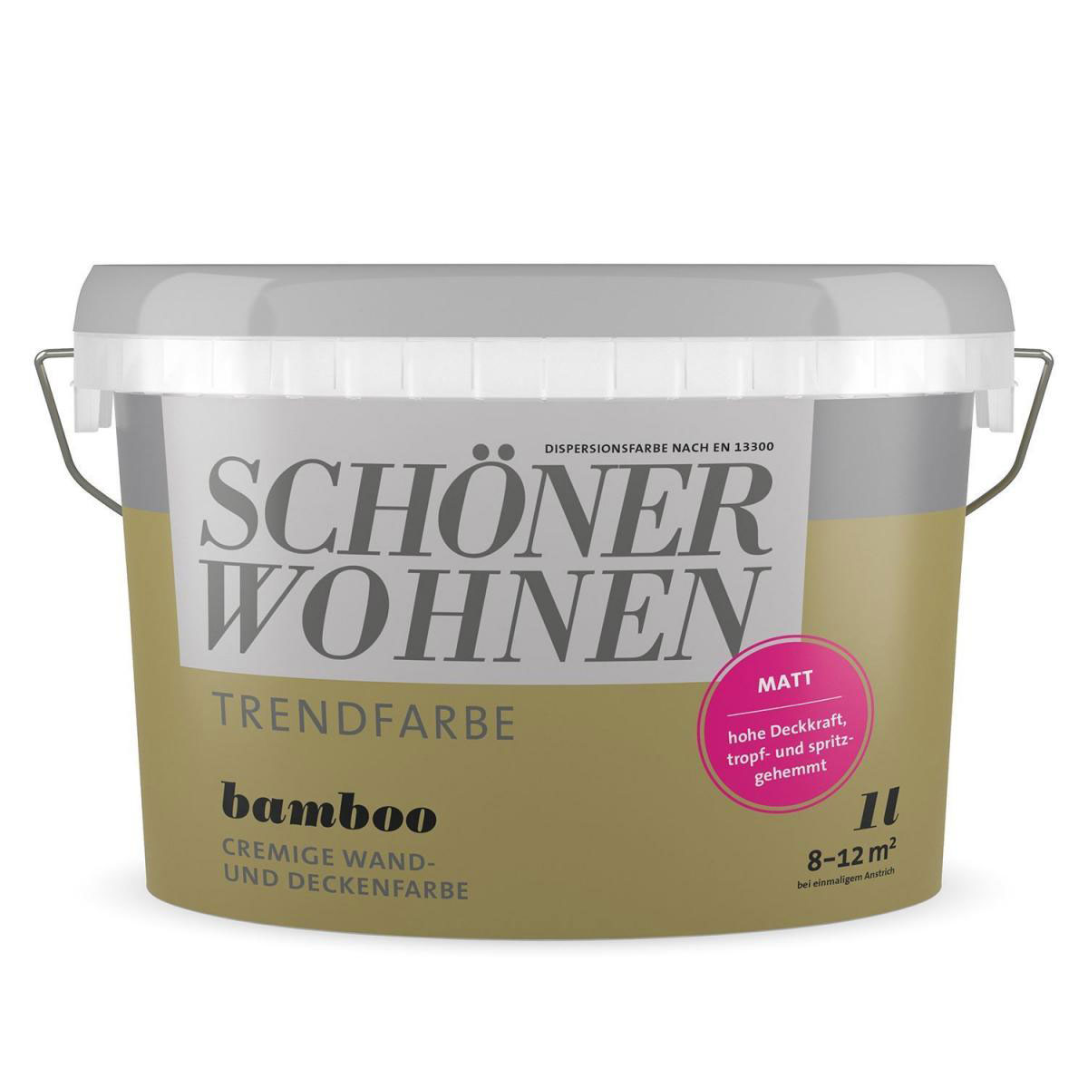 Schöner Wohnen Farbe Trendfarbe Bamboo Matt 1 L Bild 1