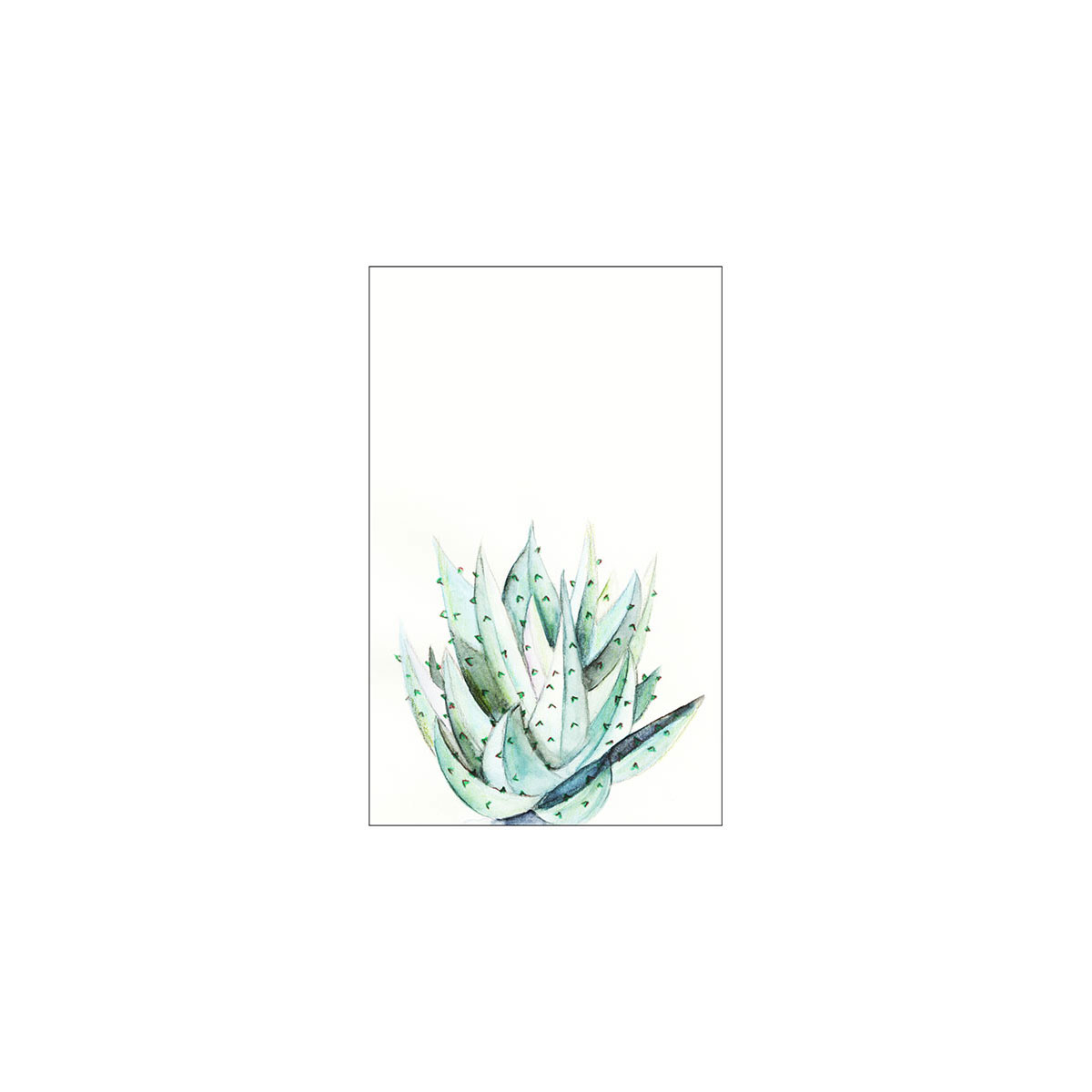 Komar  Wandbild Aloe Watercolor 50x70 cm Bild 2