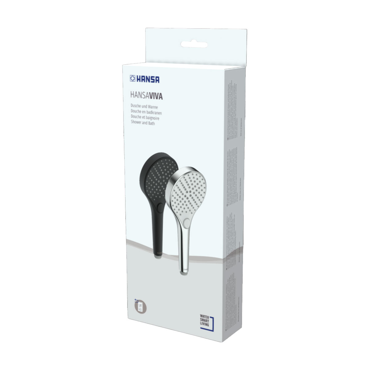 Hansa VIVA Handbrause viva chrom 3S ⌀110mm Durchfluss 12l/min  Bild 2