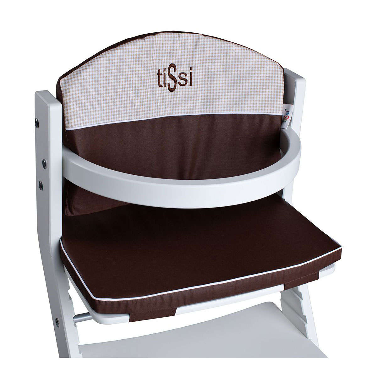 tiSsi Sitzpolster braun für Treppenhochstuhl Bild 1