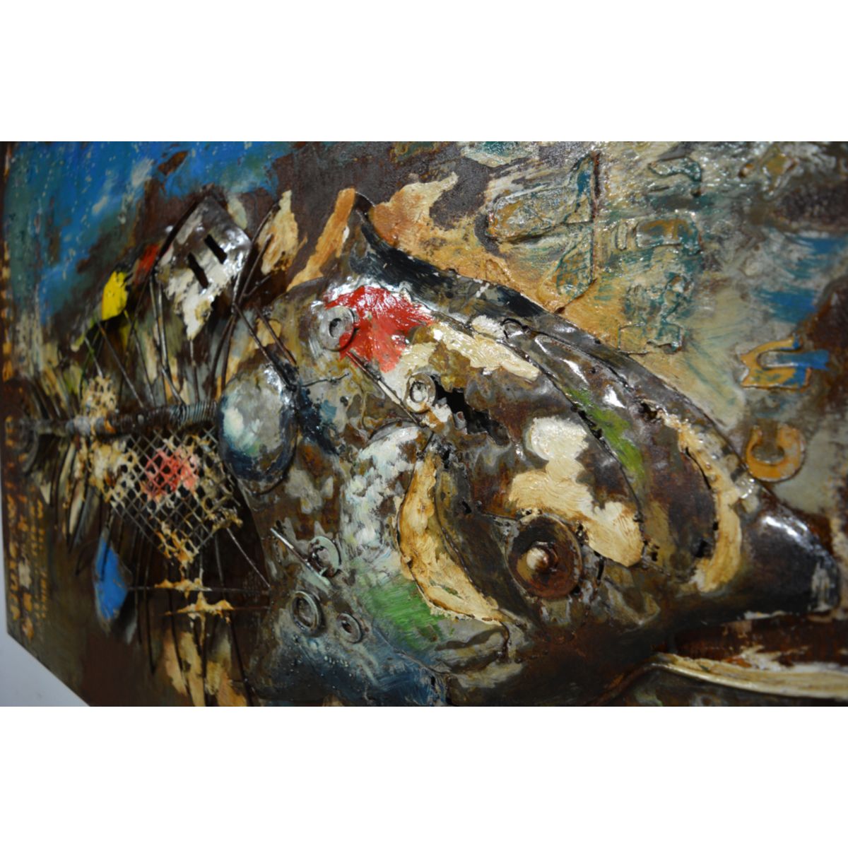Metall Wandbild Fisch 120x80cm Bild 3