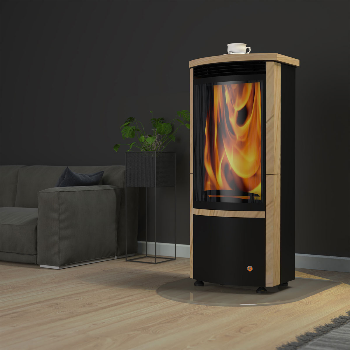 ACCENTE Elektrokamin Opatija Sandstein Bild 2