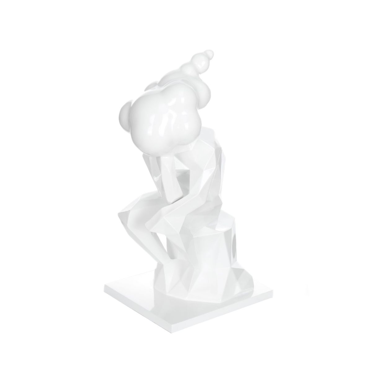 Skulptur Kenya 110 weiss Bild 3