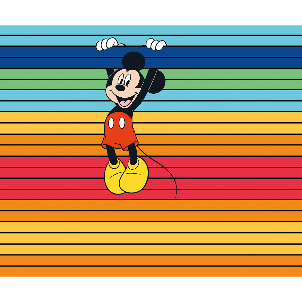 Komar  Vlies Fototapete Mickey Magic Rainbow 300x250 cm Bild 2