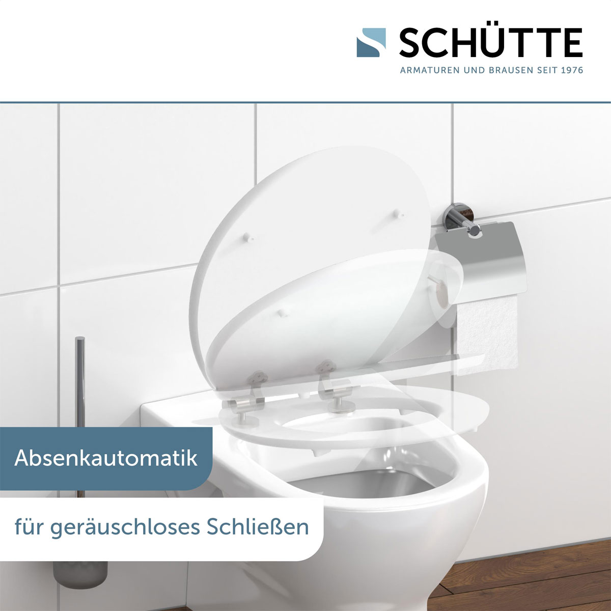 Schütte MDF HG WC-Sitz FLOWERS AND WOOD mit Absenkautomatik Bild 8