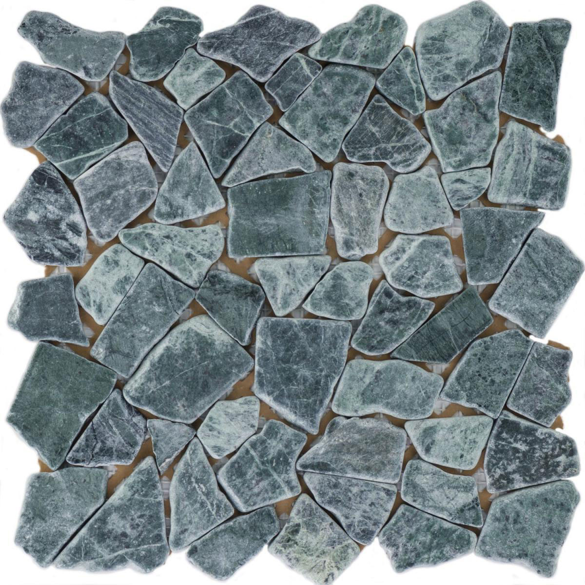 Mosaik Verde Guatemala Marmor 30,5 x 30,5 x 0,8 cm