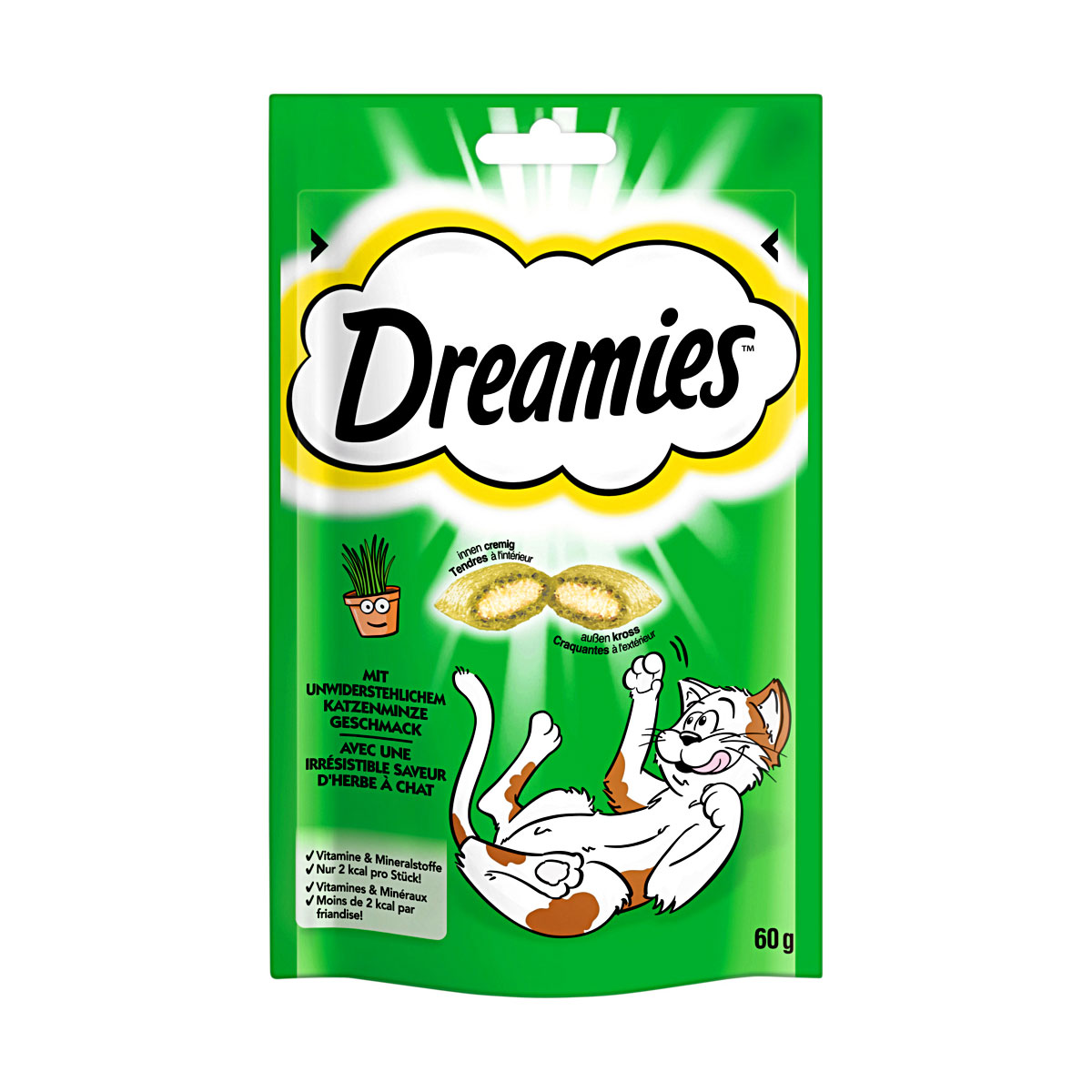 Katzensnack Dreamies mit Katzenminze Geschmack  60 g