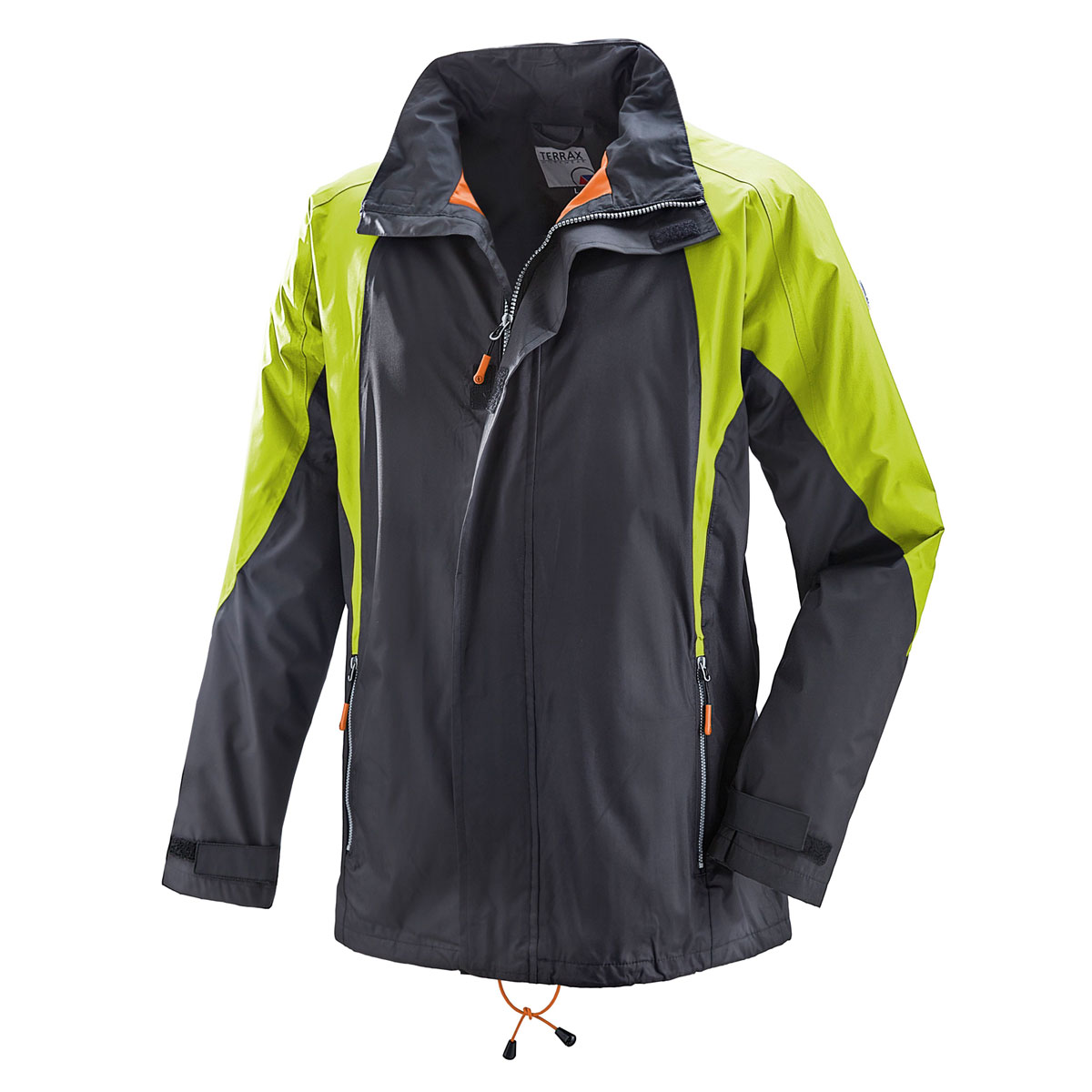 Terrax Workwear Fleecejacke schwarz-limette Größe XXL