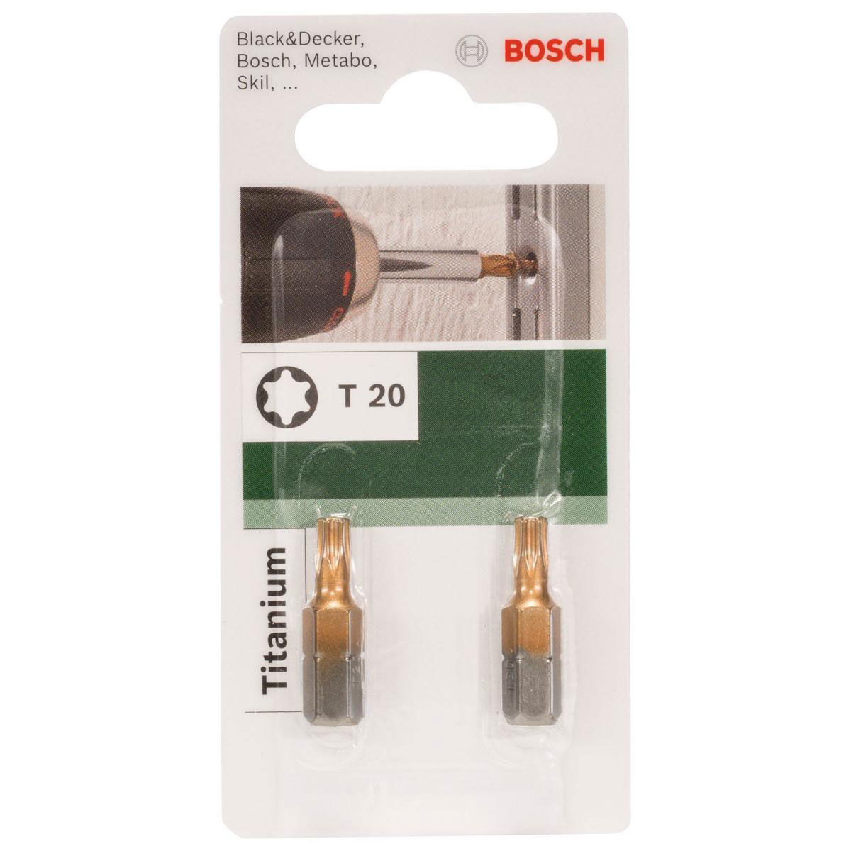 Bosch  Torx-Bit 1/4 Titanium T20 25 mm Bild 2