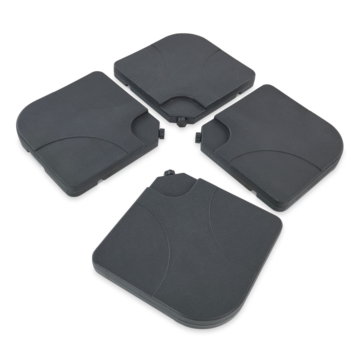 Leco Kunststoff-Plattenset für Sonnenschirm-Kreuzständer Wasser/Sand