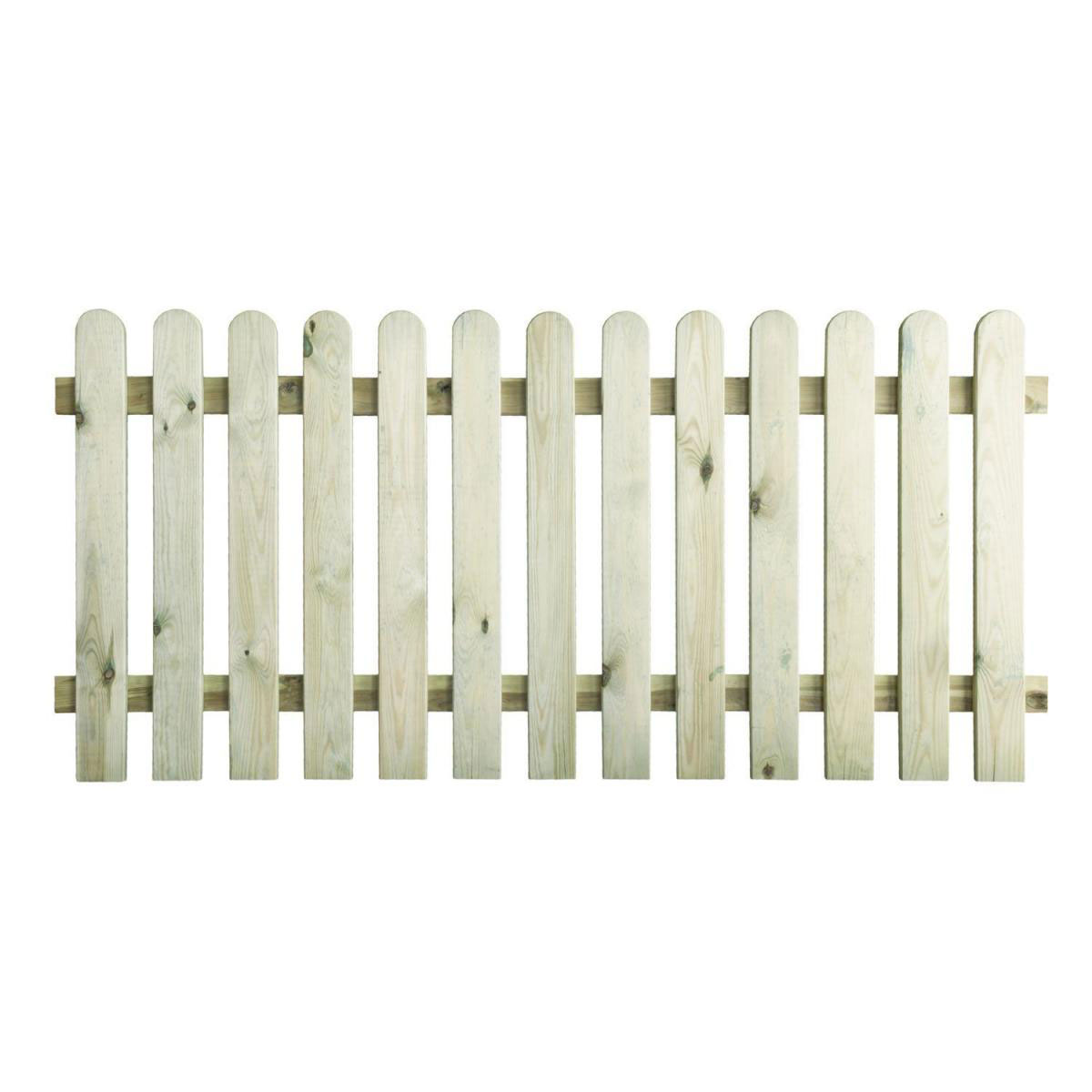 Staketenzaun gerade 180 x 85 cm Bild 1