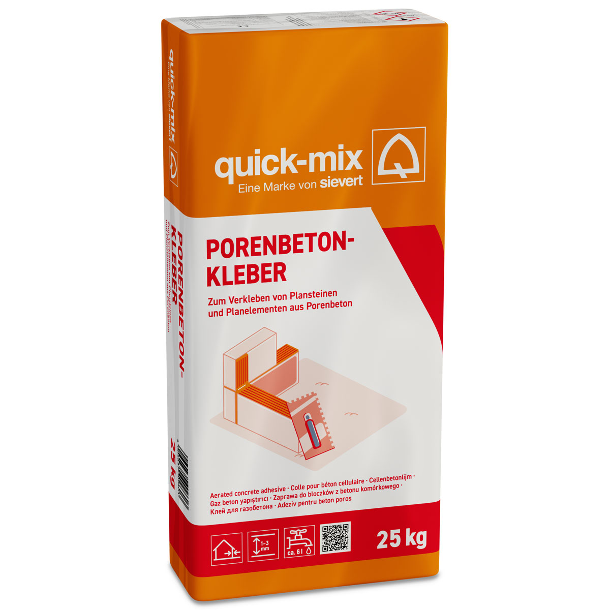 Porenbetonkleber 25 kg