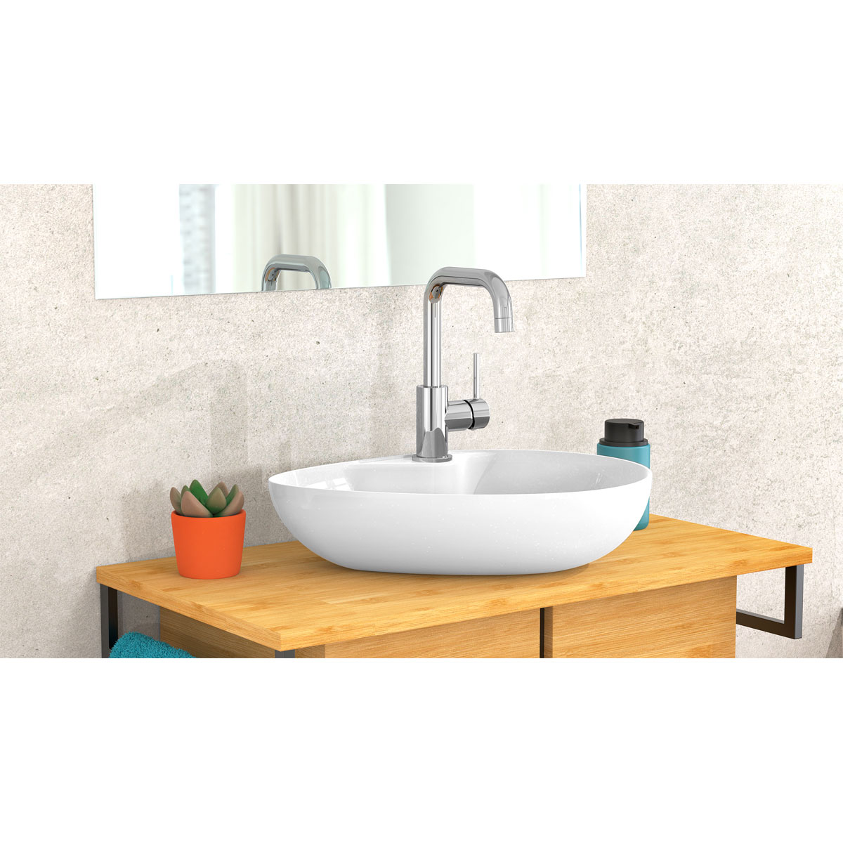 Valblue Waschtischarmatur Naso chrom Bild 2