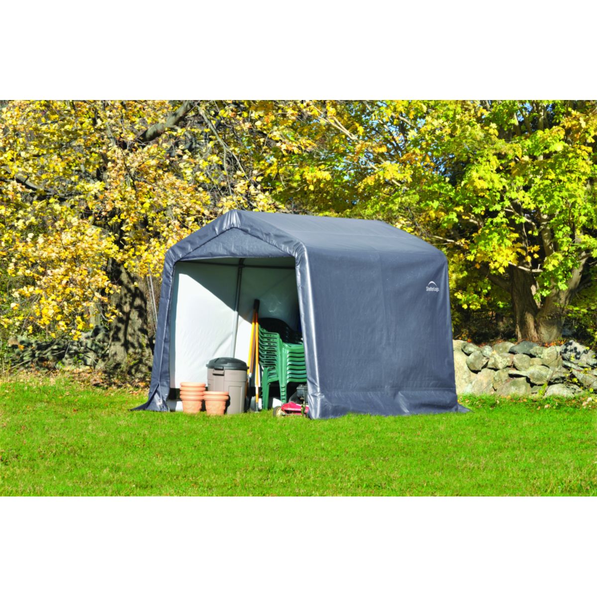 ShelterLogic Zeltgarage Gerätehaus 5,76 m² 240x240x240 cm Bild 10