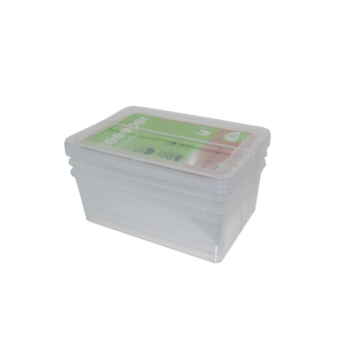 keeeper Boxen-Set Basixx 11 L 3er-Set