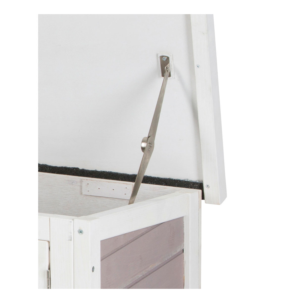 Kleintierstall Freddy 116 x 62 x 45 cm weiß-schwarz Bild 6