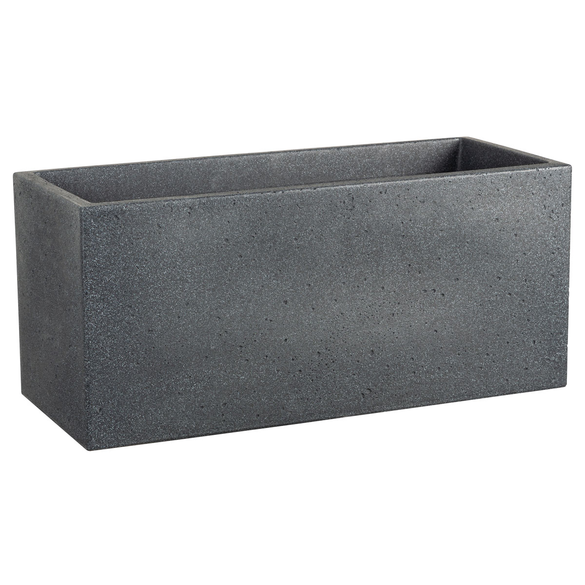 Scheurich Pflanzgefäß C-Cube Long BxHxT 59 x 27 x 25 cm rechteckig Stony Black