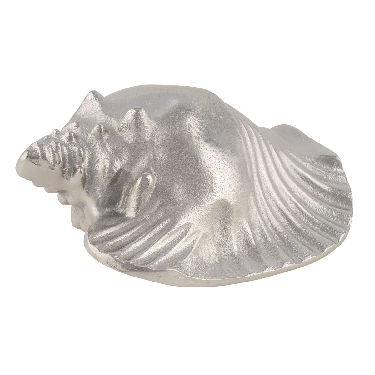 Deko-Muschel 22 x 10 x 16 cm silberfarben
