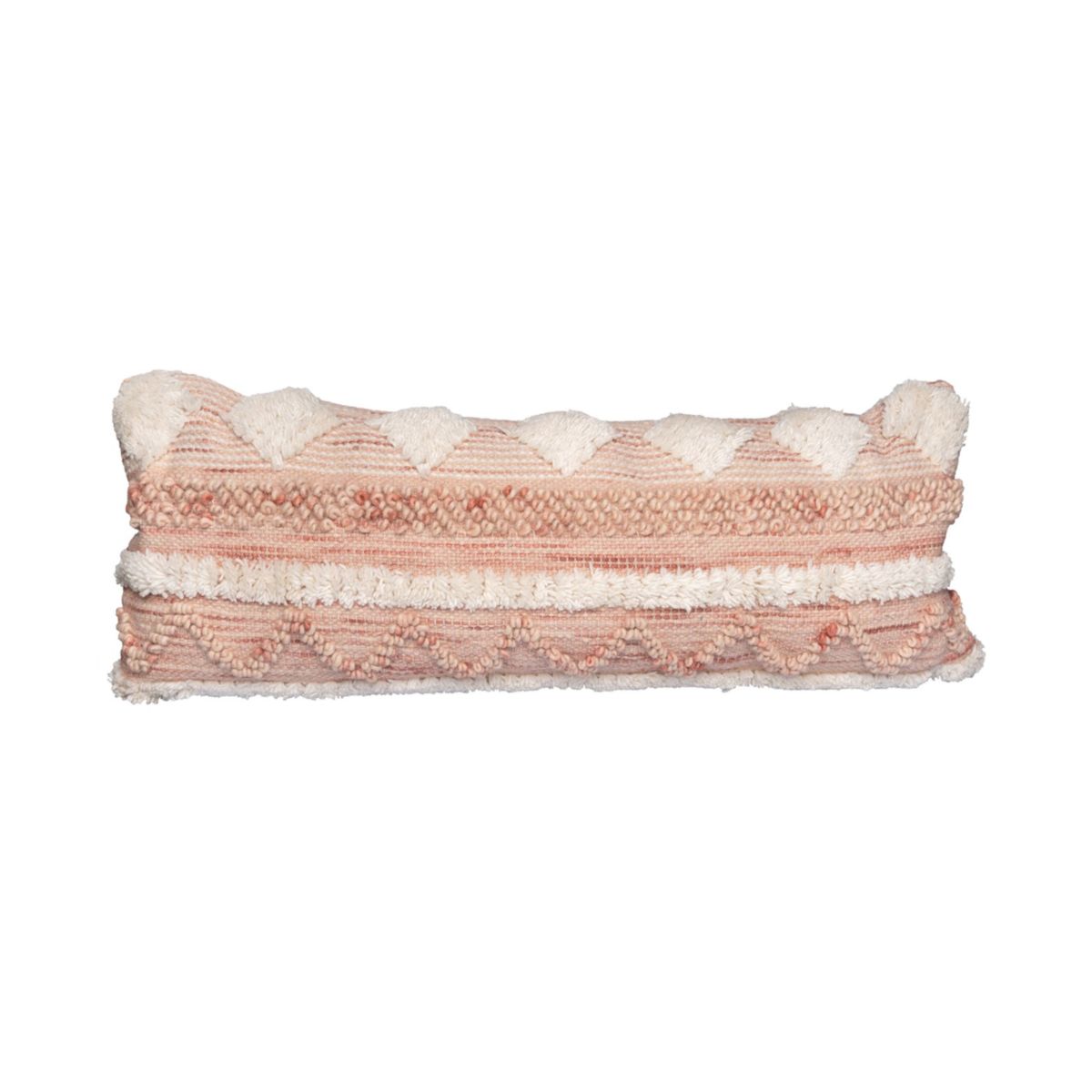 Kissen Bohist 225 rosa / creme 35 x 95 cm