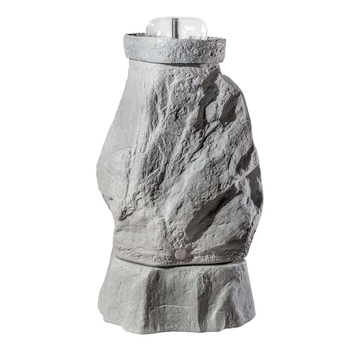 GreenLife Springbrunnen-Set für den Dekor-Regenspeicher „Hinkelstein“, granitgrau Bild 3