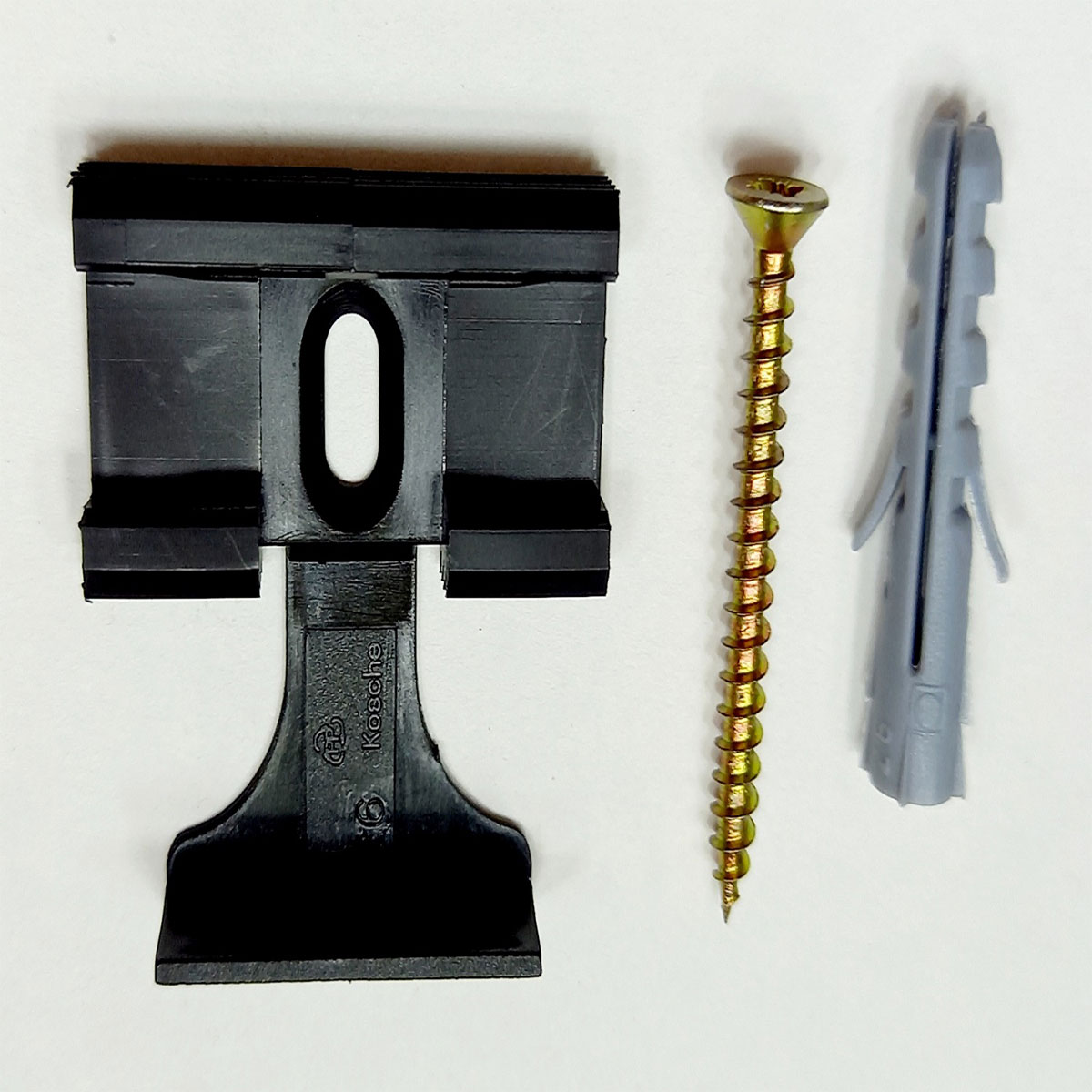 Leisten-Clips schwarz 3,3 x 3,4 x 0,8 cm 30 Stk.