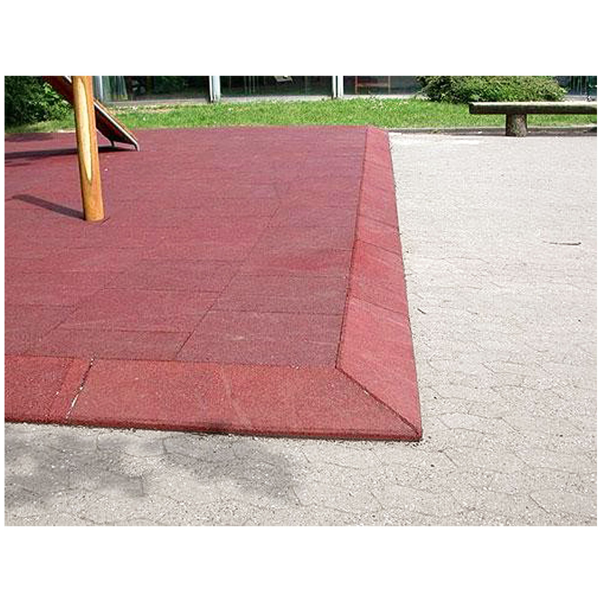 Fallschutzplatte 50 x 50 x 3 cm rot Bild 2