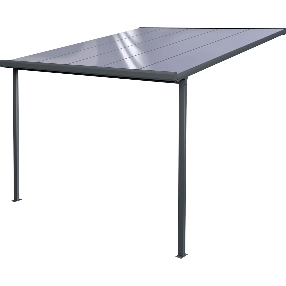 gutta Terrassenüberdachung Standard anthrazit 3,06 x 3,06 m