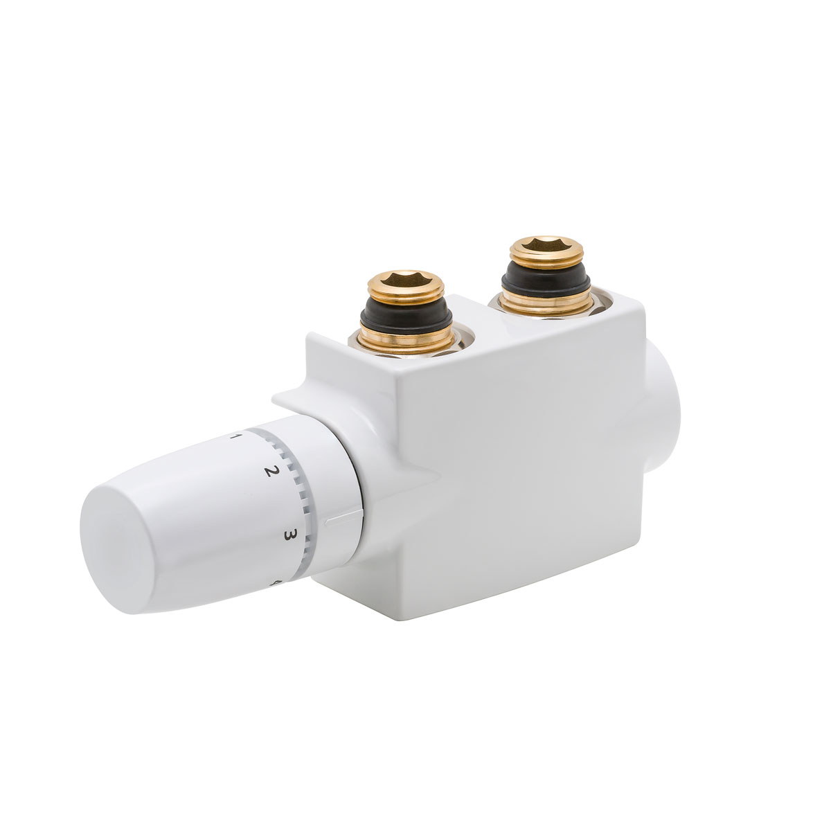 Schulte Mittenanschlussgarnitur mit Blende Thermostat-Set weiß