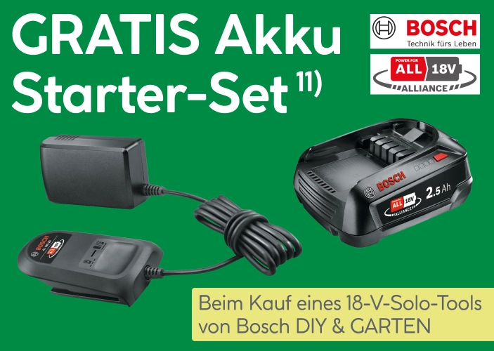 Gratis Bosch Starter Set zu ausgewählten Bosch Artikeln