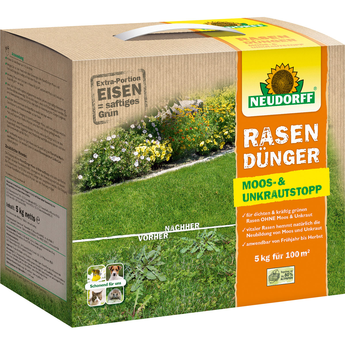 Neudorff RasenDünger Moos- und UnkrautStopp 5 kg