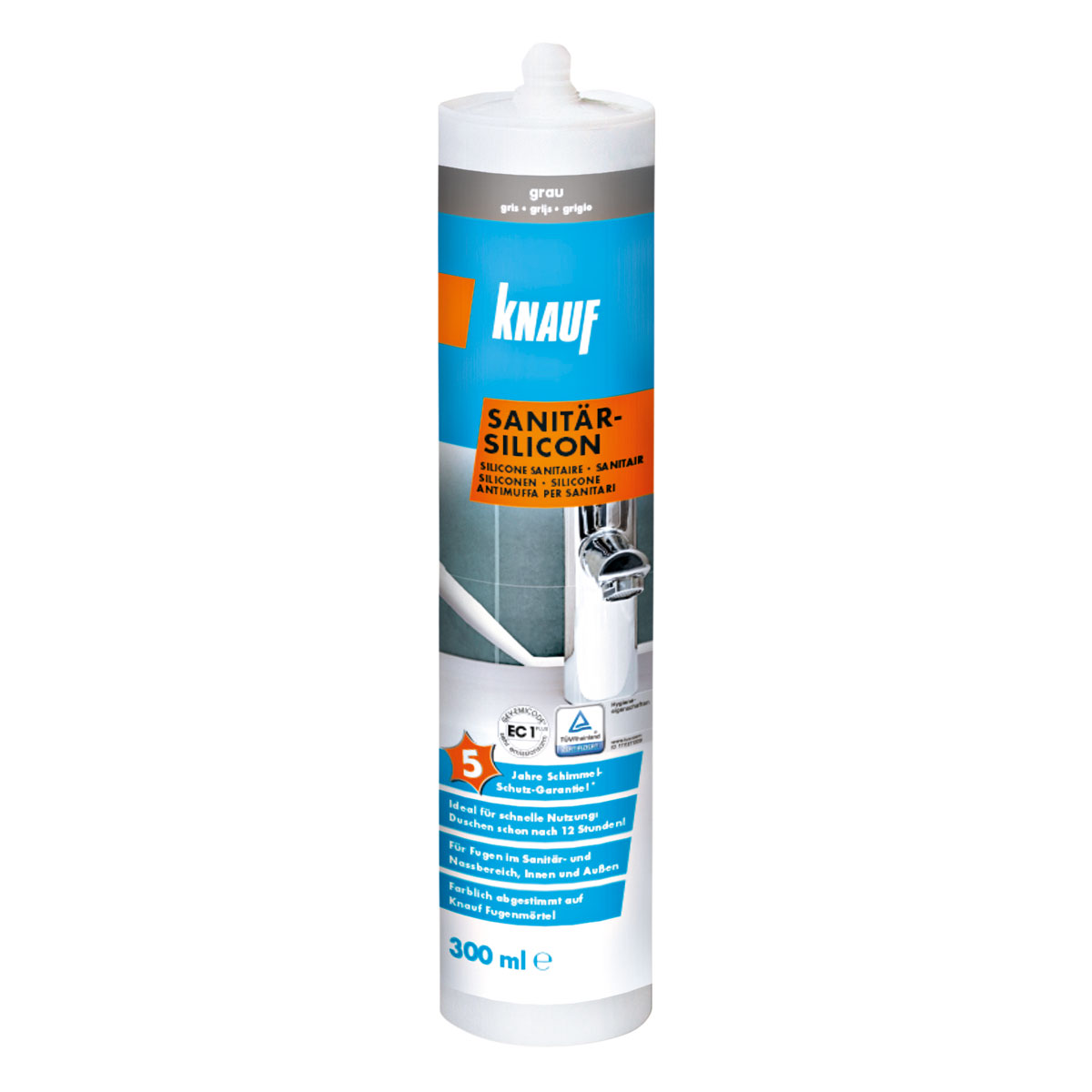 Knauf Sanitär-Silicon grau 300 ml