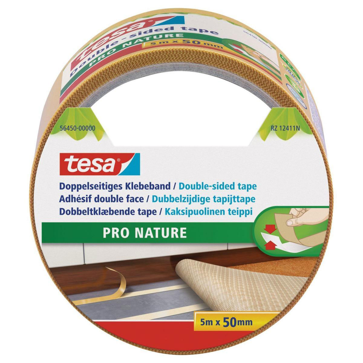 Tesa Doppelseitiges Klebeband Eco Fixation 5m x 50 mm