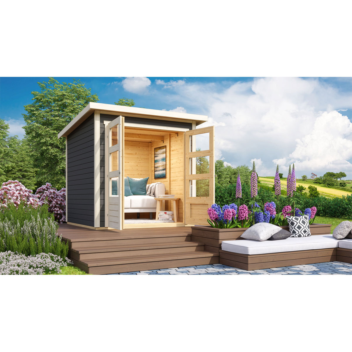 Karibu BBH Stockach 2 terragrau Bild 2