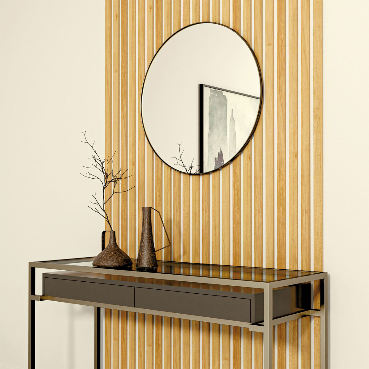 Acous Stix Eiche Hellbraun 2500 x 34,5 x 9 mm Bild 2