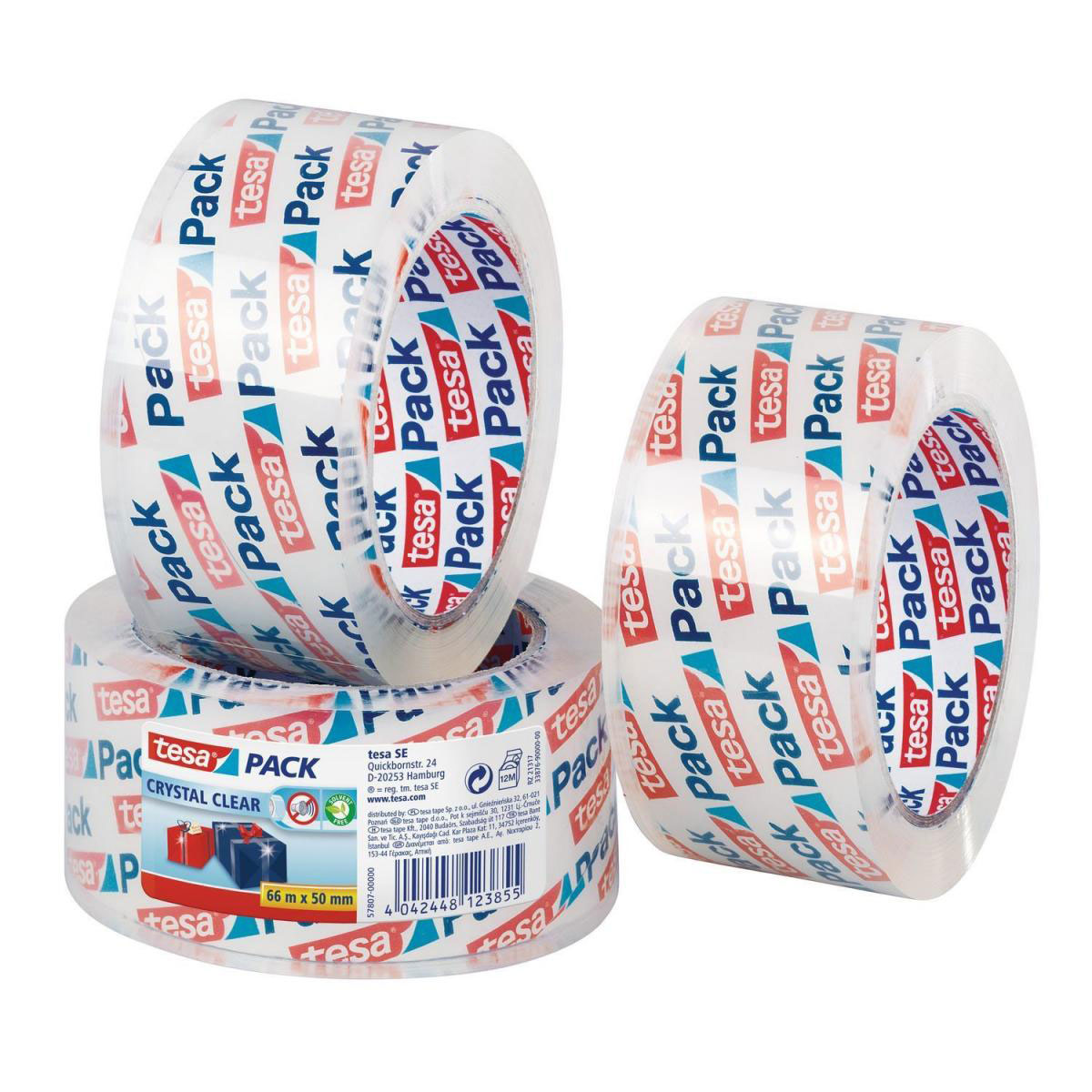 Tesa pack crystal clear ultra strong 66 m x 50 mm