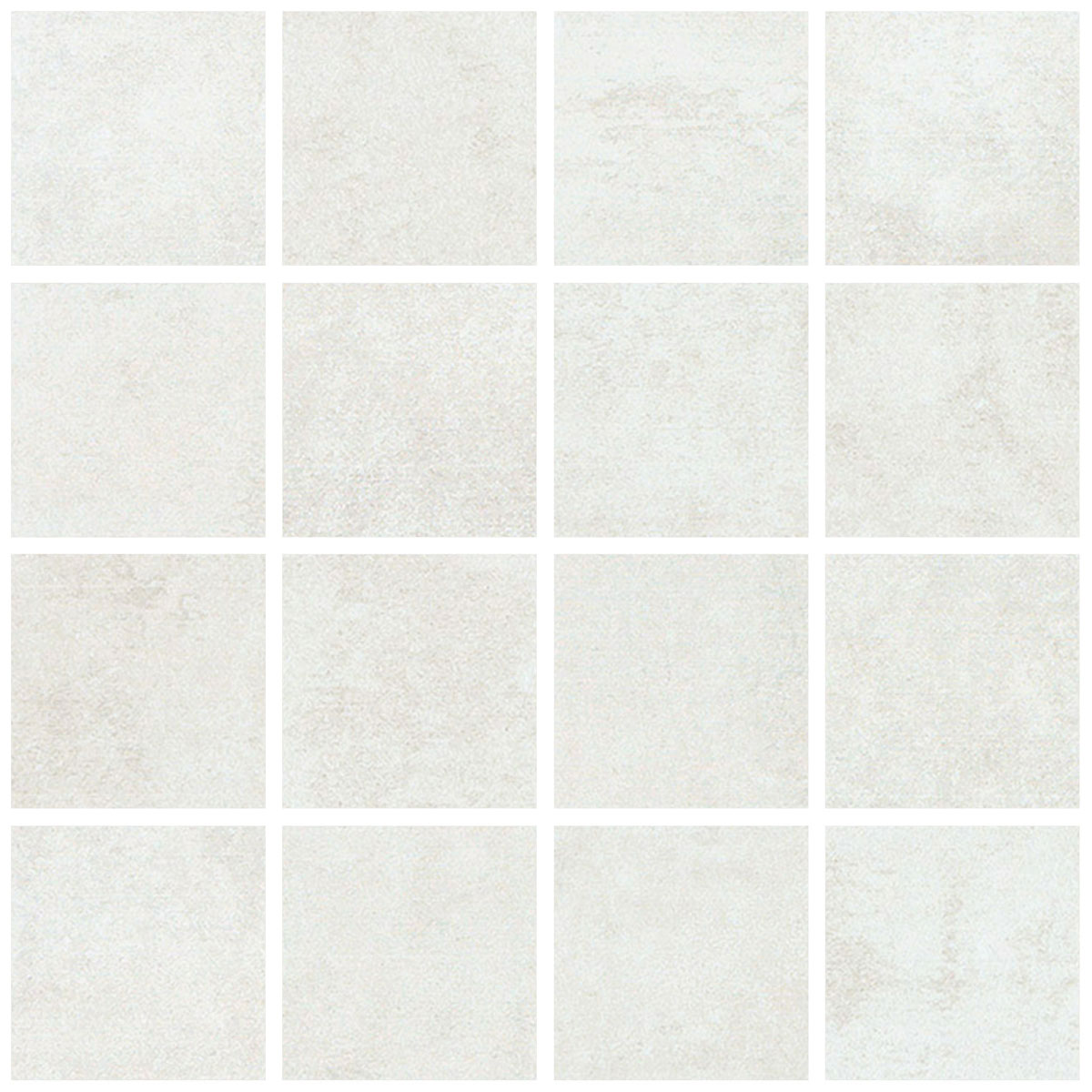Feinsteinzeug-Fliese Mosaik Atrium Alpha blanco 30 x 30 cm Bild 1