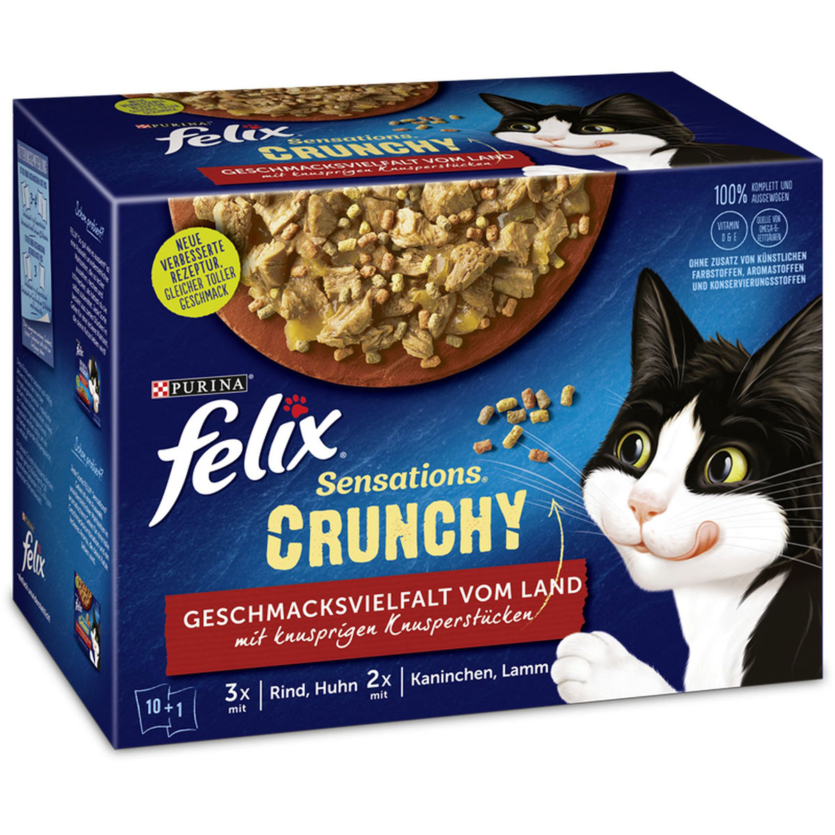 Felix  Multipack Sensation Crunchy vom Land 12 x 85g